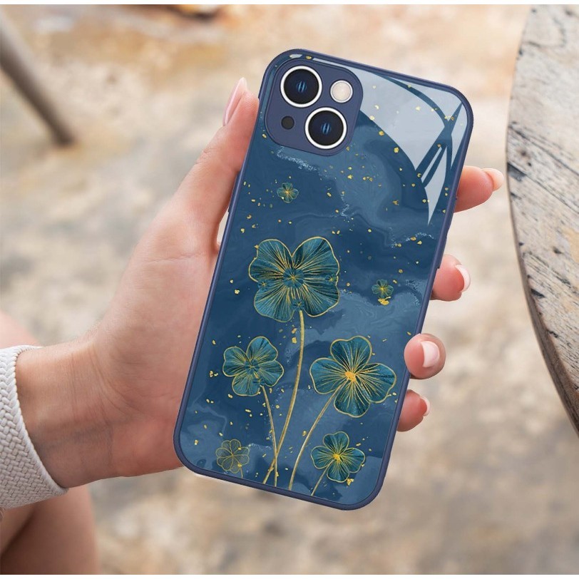 Golden Lucky Clover สําหรับ iPhone 15promax 14plusx 13Promax 12mini ใหม ่ 11 Pro 7 8plus xsmax ราคา ถูกที่สุด ดีลบีเคเค แกลเลอรีภาพที่ 6