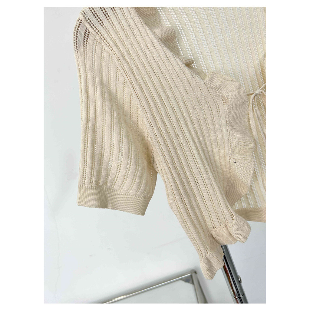 Gakki เสื้อคาร์ดิแกนคลุมไหล่กันแสงกันแดดแขนสั้นผู้หญิงผ้าตัวสั้นขนาดเล็ก ผ้านิ่มใส่สบาย ฟรีไซส์ พร้อมส่ง 2101#