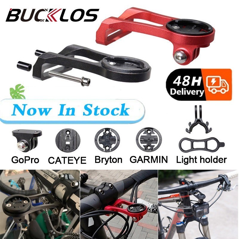 Bucklos ขายึดไมล์จักรยาน MTB Roadbike ไมล์จักรยาน MTB สําหรับ Garmin Bryton Cateye GoPro Light GPS ขายึด ชิ้นส่วนจักรยาน
