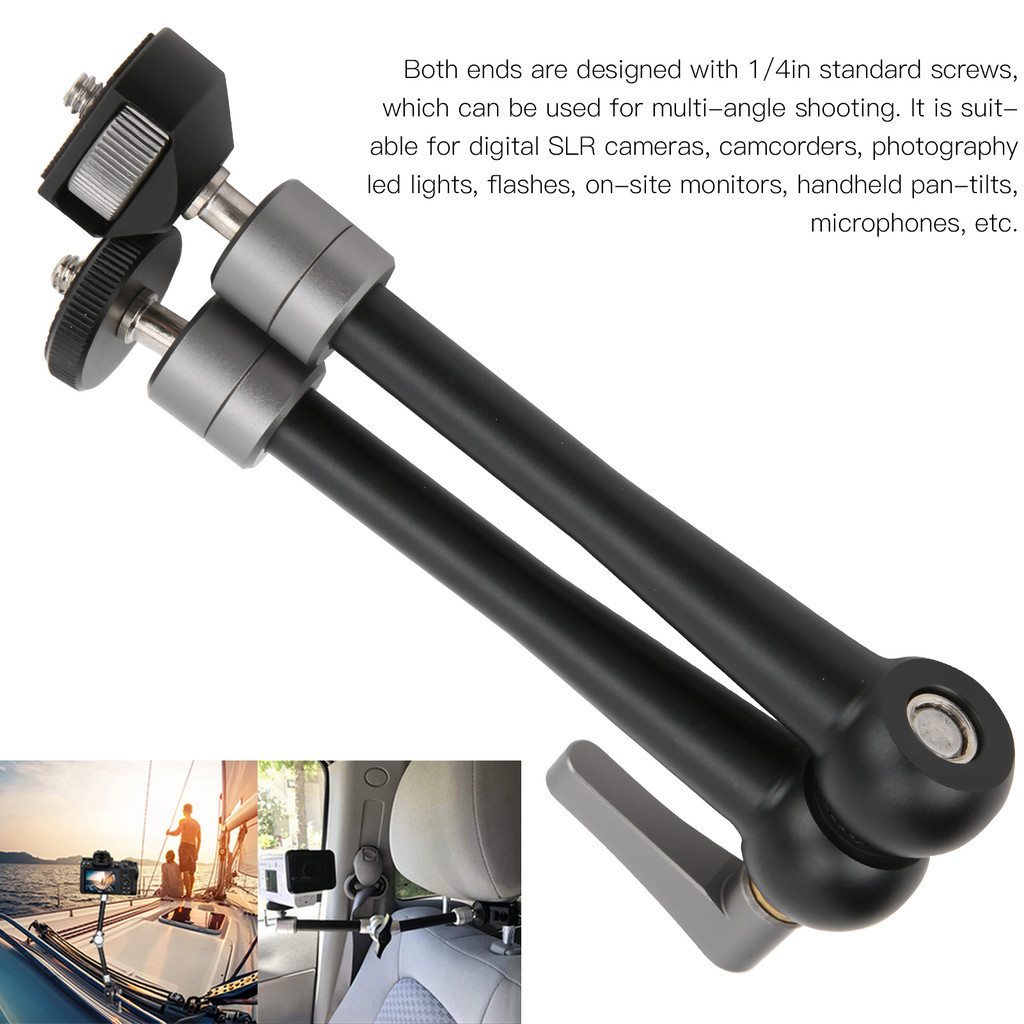 LZ2 11in Magic Arm ขนาดใหญ่ Clamp สำหรับกล้อง Rig LED Video Light Monitor ขาตั้งกล้องสำหรับ Gimbal