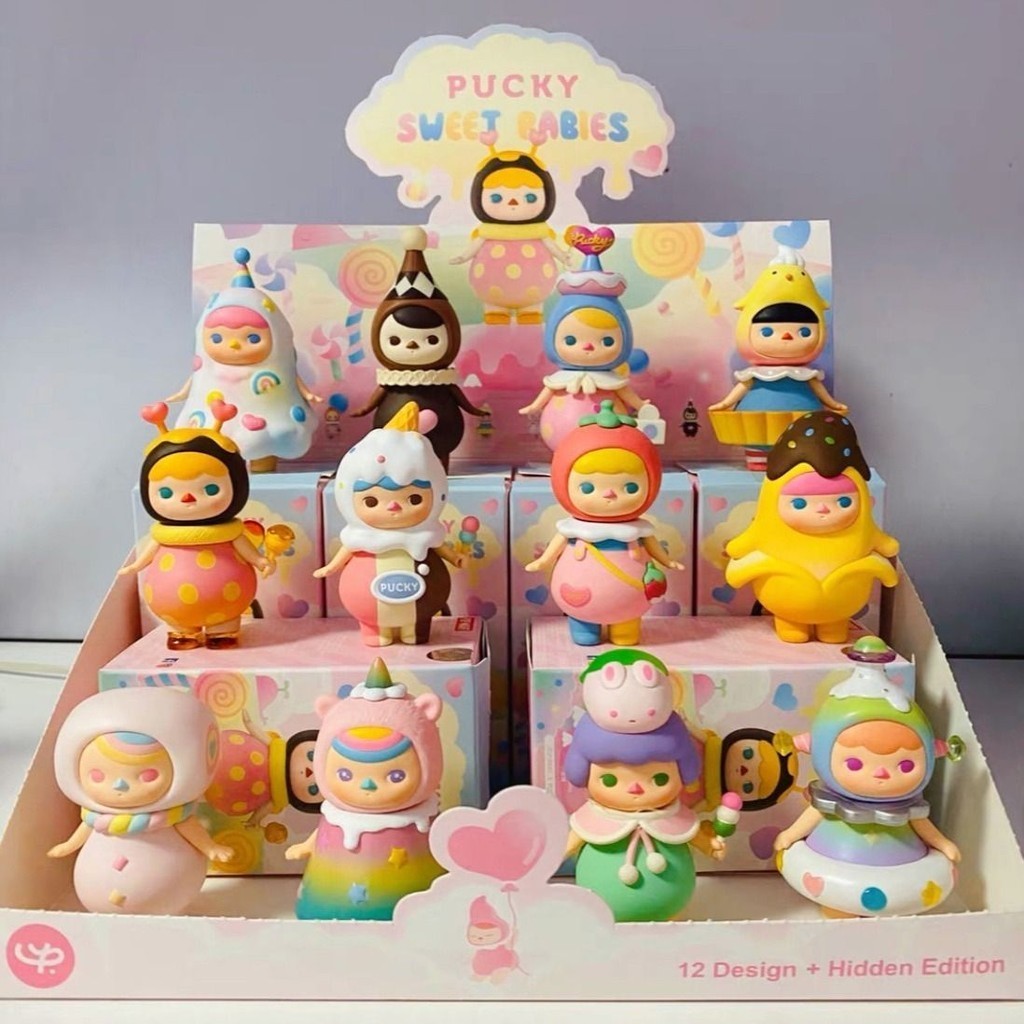 [Biqi Sweet Series ] POPMART Mystery Box อินเทรนด ์ เล ่ นตุ ๊ กตารูปเครื ่ องประดับ POPMART
