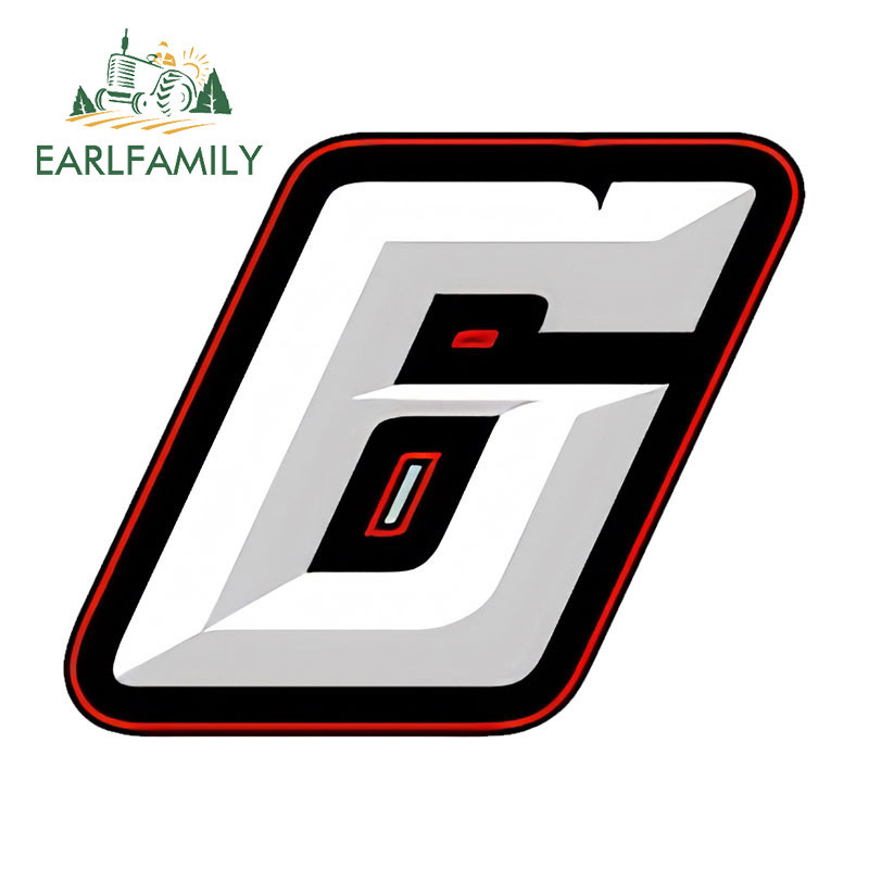 Earlfamily 13 ซม.Racing หมายเลขรถสติกเกอร์ Dashing บุคลิกภาพ Campervan Windows ครีมกันแดด JDM ไวนิล Decals กันน้ํารถอุปกรณ์เสริม