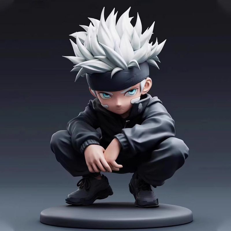 Back to Spell q-Version crouching gojo ของเล่นอัจฉริยะ/รุ่น/รถ/เครื่องประดับ/ของขวัญวันเกิดเด็กชาย/ของเล่นเด็ก
