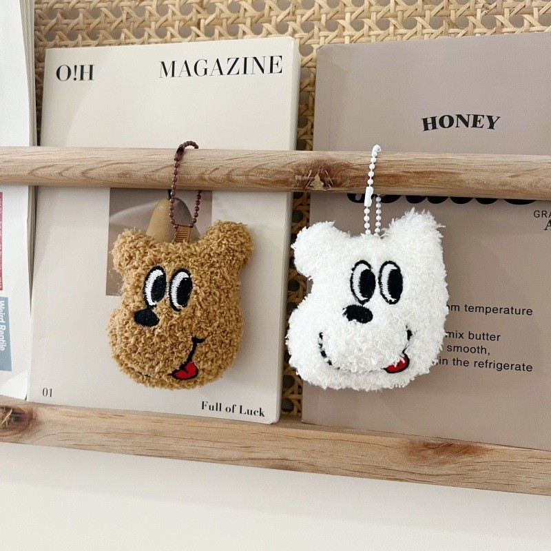 การ ์ ตูนตุ ๊ กตาสุนัขพวงกุญแจน ่ ารักลูกสุนัขตุ ๊ กตากระเป ๋ าเป ้ สะพายหลัง DIY ตกแต ่ งจี ้