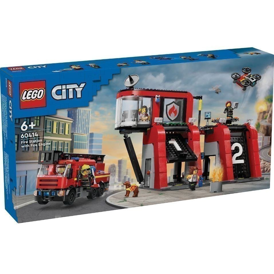 LEGO® 60414 City Fire Station with Fire Truck