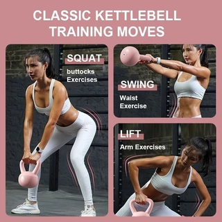 เคตเทิลเบล ดัมเบล 4-6 kg ดัมเบลหูหิ้ว ที่ยกน้ำหนัก ดัมเบลยกน้ำหนัก Kettlebel Soft -Homefittools
