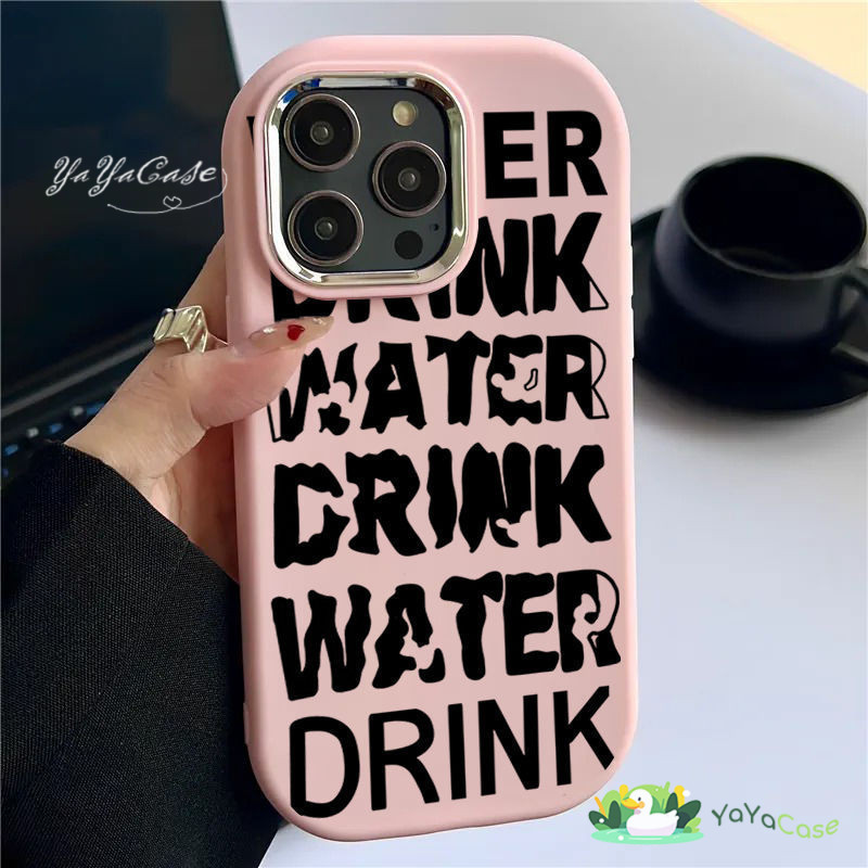 สำหรับ iPhone 11 13 FOR เคสไอโฟน14 15 12 pro max 6 7 8 14 15 Plus X XR XS Max Water Drink รุ่น ขั้นสูง TPU เคสโทรศั Case