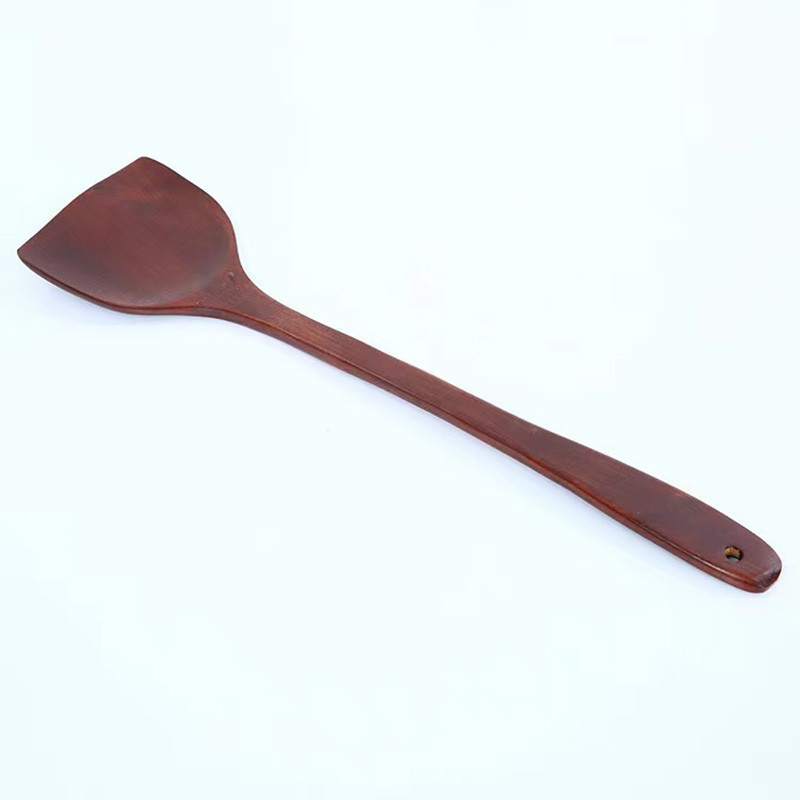 TT HOMEตะหลิวทำอาหาร ตะหลิวไม้ทนร้อน ไม่ละลาย ใช้กับกระทะเทฟล่อนได้ cooking spatula