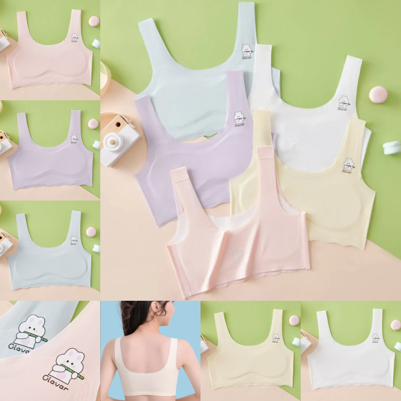 เสื้อในเด็กโตอายุ12-15 เหมาะสำหรับฤดูร้อน วัสดุผ้าไหมน้ำแข็ง ระบายอากาศ และเย็น