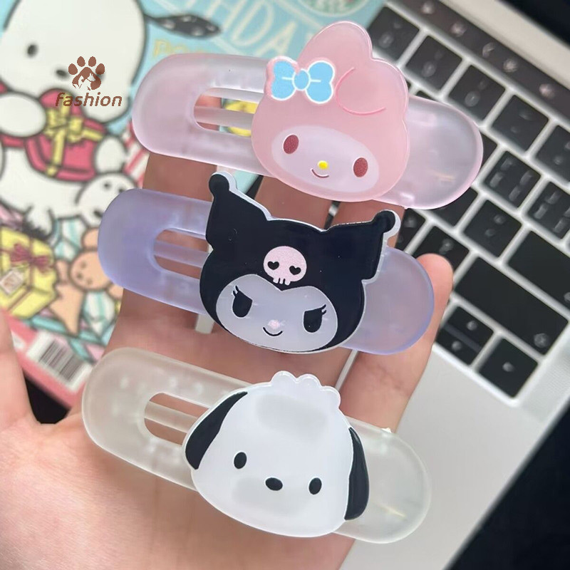 [แฟชั่น] Kawaii การ์ตูนเยลลี่สี Duckbill Hairpins น่ารัก Waterdrop รูปร่างอะนิเมะคลิปผม Headwear สําหรับสาวหวานอุปกรณ์เสริมผม {TH}