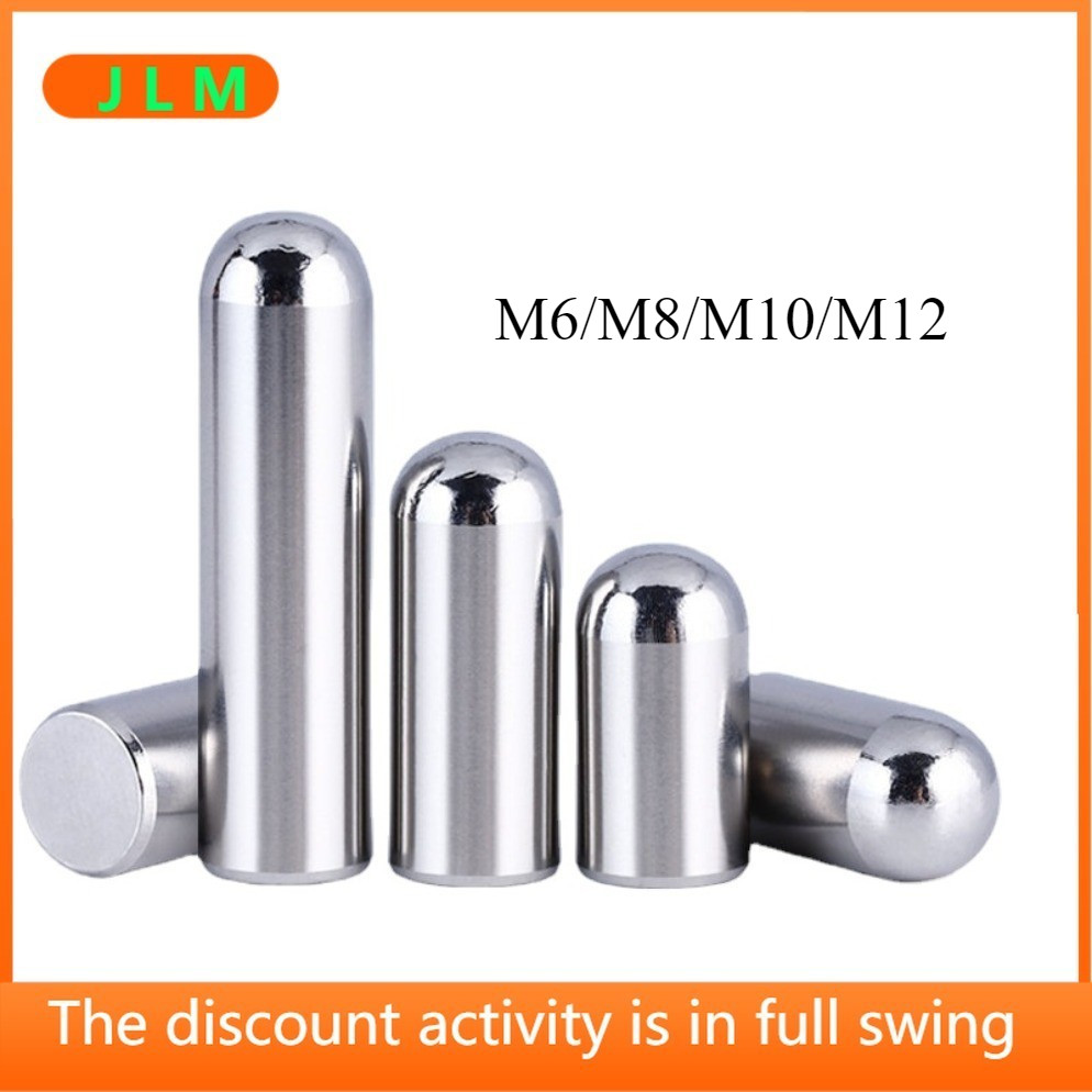 ((JLMO) M6/m8/m10/m12 สแตนเลส SUS304 ขาทรงกระบอกหมุดหัวกลมตําแหน่ง Pin