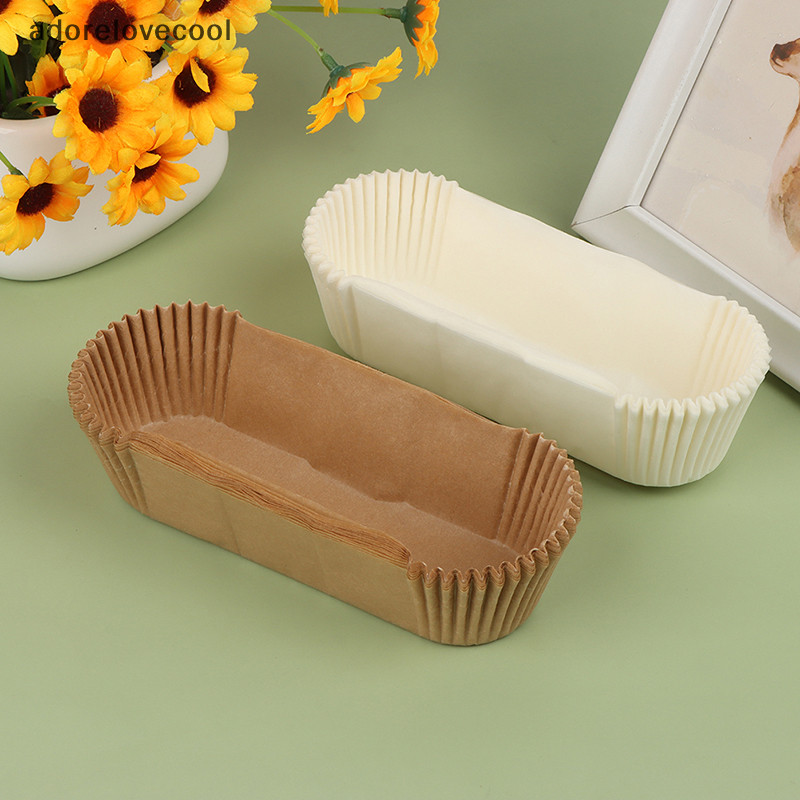 Adth 100 PCS ก้อนขนมปังเบเกอรี่ Liners กระดาษ Loaf Pan Liners Greaseproof ถ้วยเบเกอรี่ Martijn