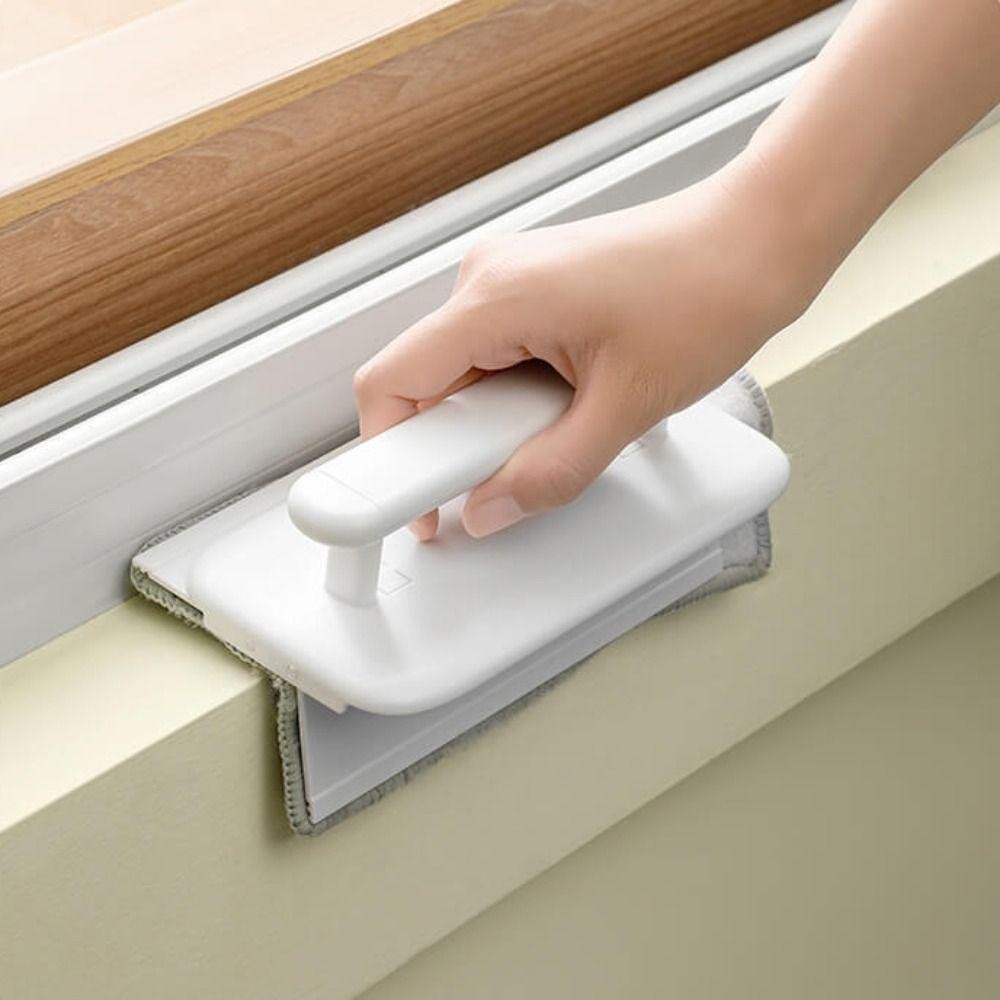 แปรงทำความสะอาดร่องหน้าต่าง ผ้าเปลี่ยนได้ เครื่องมือทำความสะอาดบ้าน ใช้ง่าย รวดเร็ว จัดการร่องยากได้อย่างหมดจด - รูปที่ 3