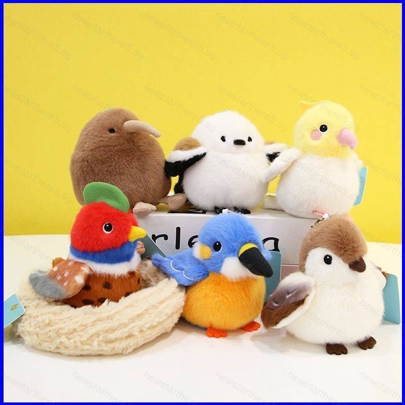 New5 Sparrow Birdie สีแดง phoenix นกแก้วนก nest linnet จี้ตุ๊กตาน่ารักของขวัญวันเกิดตุ๊กตาของเล่นคอลเลกชัน