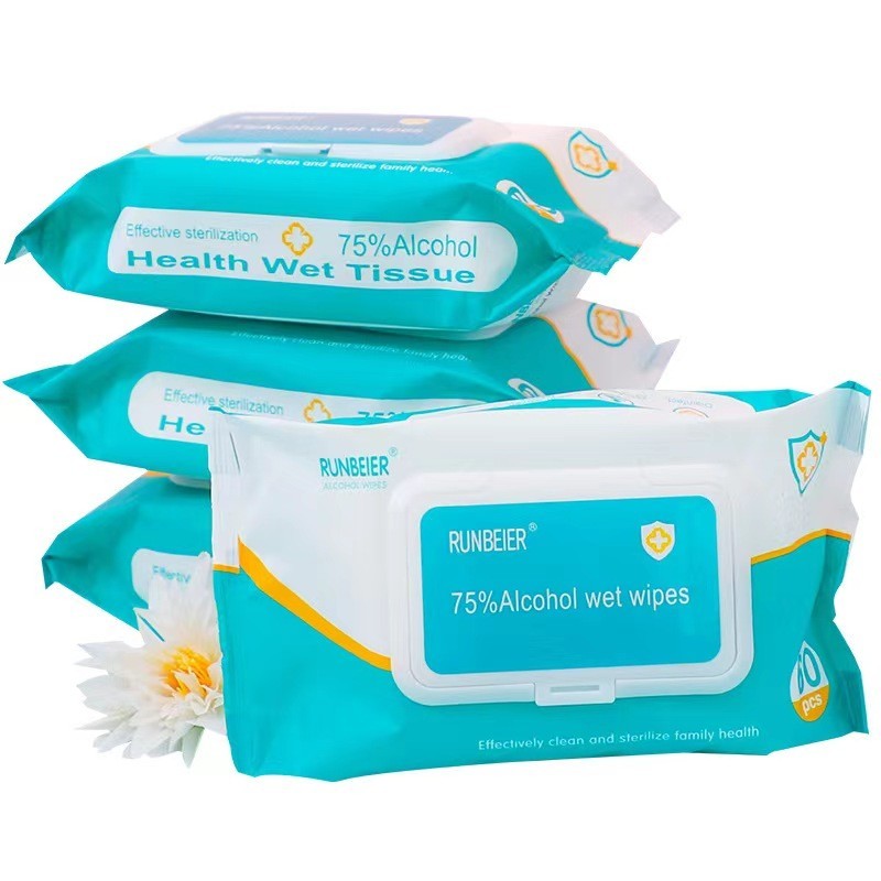 ทิชชู่เปียกผสม​แอลกอฮอล์ ทิชชู่​แอลกอฮอล์​ alcohol ทิชชู่แอลกอฮอล์75% 1 ซอง 60แผ่น - รูปที่ 6