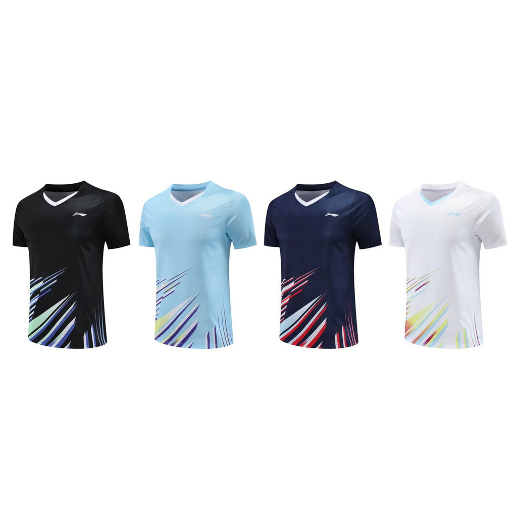 2024 ใหม่เทนนิสแบดมินตันกีฬาเสื้อยืดการแข่งขันการฝึกอบรมแขนสั้นเสื้อย์ 3309