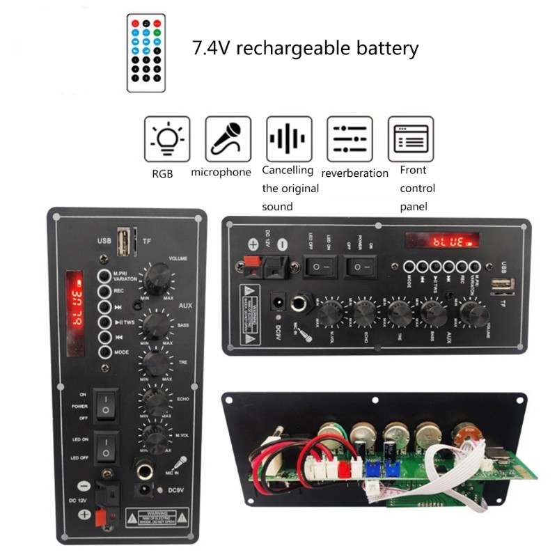 Edb * บอร์ดขยายเสียง 30W-120W DIY ลําโพง USB เครื่องเล่นวิทยุซับวูฟเฟอร์ตัวรับสัญญาณโมดูลเครื่องขยายเสียง