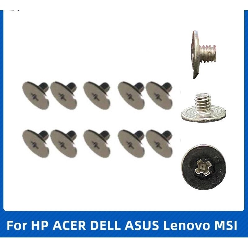10pcs CM สกรูหัวแบน C หัวข้ามสกรูเหมาะสําหรับ Acer HP MSI แล็ปท็อปบานพับสกรู M2.5X2.5x7 มม.