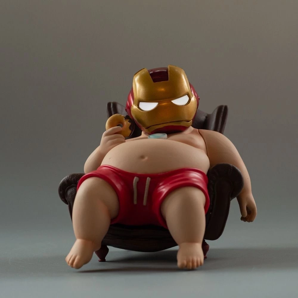💥 จัดส่งจากประเทศไทย 💥Iron Man Fat Otaku Series Avengers Kawaii Action Figure รุ่น Q ตุ๊กตาของขวัญเด็กตกแต่งรถเครื่องประดับของเล่นคอลเลกชันบ้านเค้กตกแต่งแบบไดนามิก