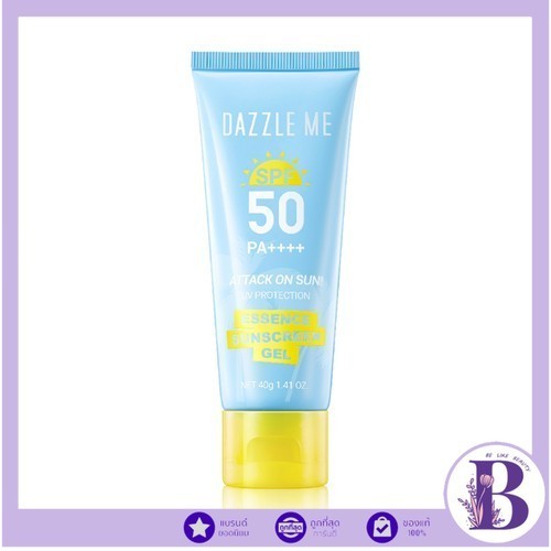 แท้/ดีลสุดคุ้ม/ไลฟ์ทุกวัน (1หลอด) Dazzle Me Attack On Sun Sunscreen Gel SPF50+ PA++++ – โปรปัง