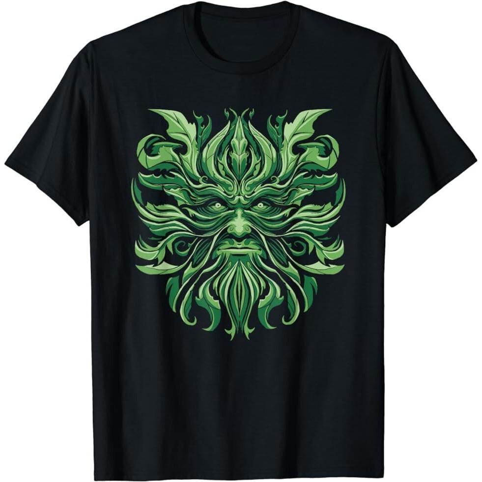 Celtic Green Mans Pagan Irish Mythologys Scott Nature God Shirt