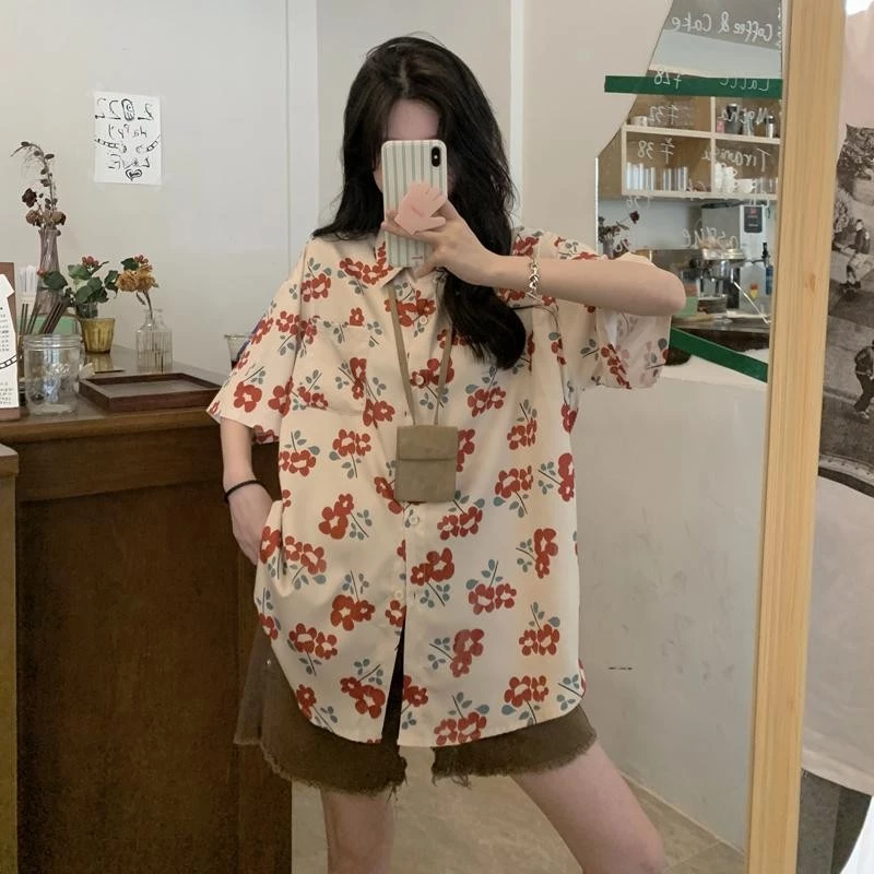 KOKO เสื้อพิมพ์ลายดอกไม้ แขนสั้น W367 thumbnail 4