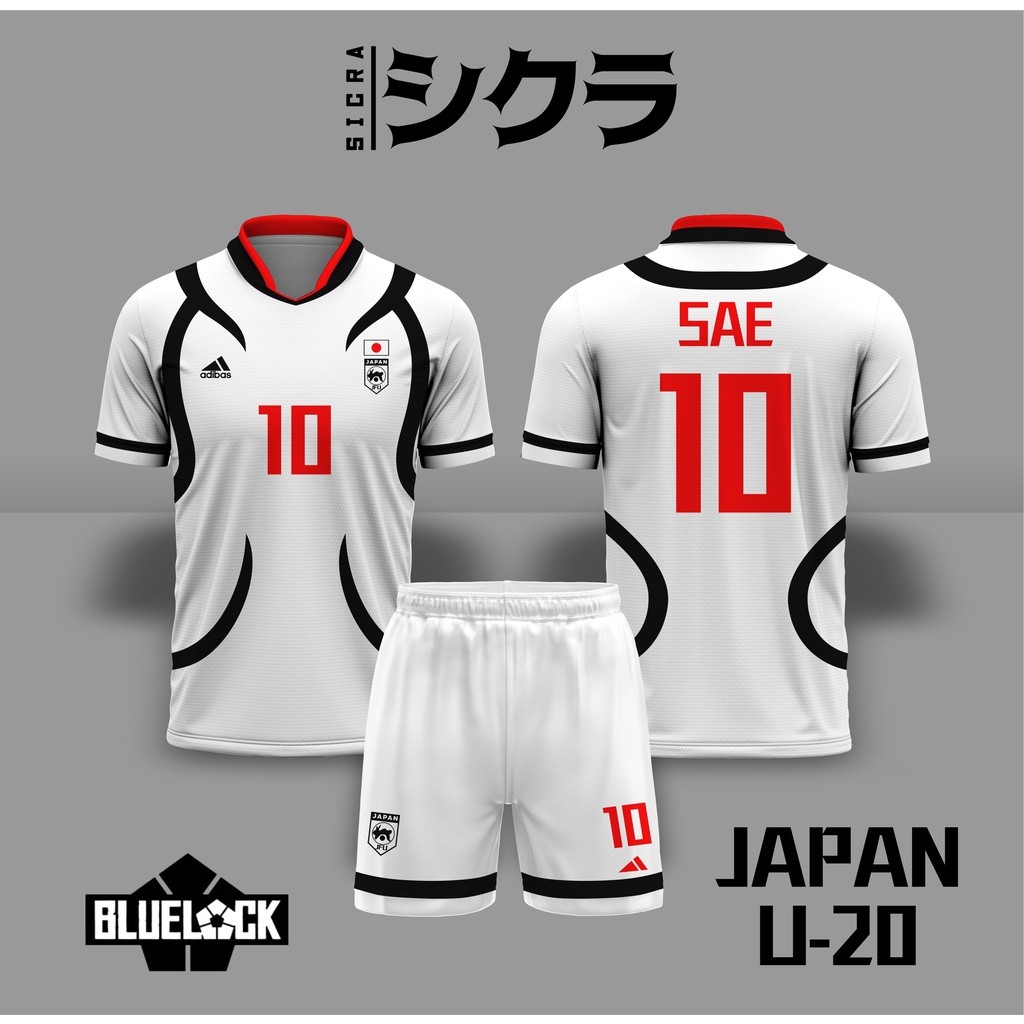 Anime Blue Lock Japan U-20 Team Jersey คอสเพลย์มังงะบอล