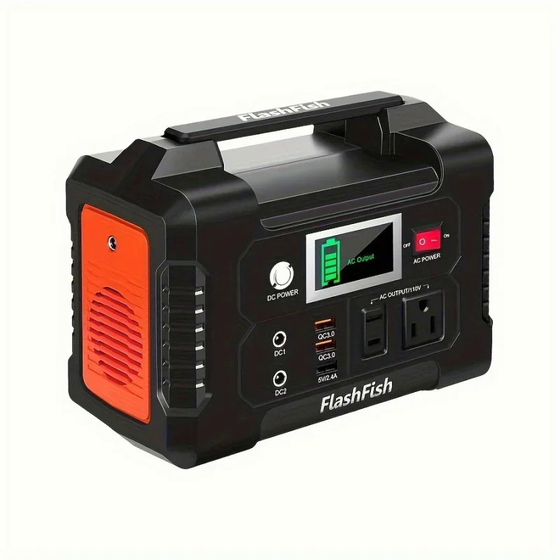 ＆สถานีไฟฟ้าพกพา 200W เครื่องกำเนิดไฟฟ้าพลังงานแสงอาทิตย์ 40800mAh พร้อมช่องจ่ายไฟ 110V AC/2 พอร์ต