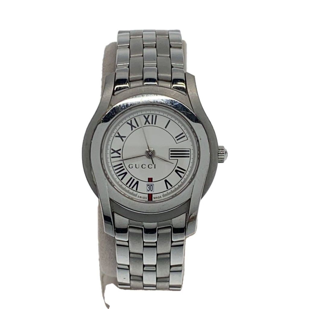 GUCCI Women's Watch 5500L Analog Stainless Steel Silver Direct from Japan Secondhand