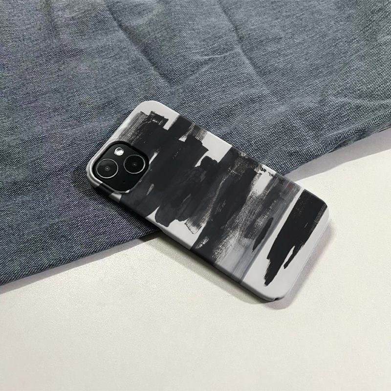 เคสโทรศัพท์มือถือลายหมึกสร้างสรรค์เรียบง่ายเข้ากันได้กับ iPhone 16PROMAX 16PLUS 16 15 14 13 12 11 Pro เคสแข็ง15 13 11 12 14 PROMAX เคสป้องกัน XS XR xsmax