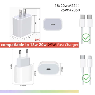 Flash Pattern Charger Protector Set 20W Charger Case Cable Protector for 18/20W Cover เข้ากันได้กับ iPhone 11Pro 11ProMax 12 12Pro