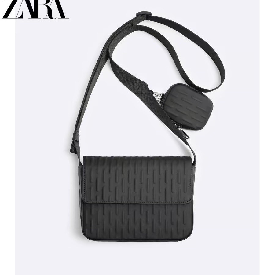 ZARA HOME กระเป๋าผู้ชายสไตล์ใหม่กระเป๋า Messenger All-Match Retro Mens Messenger กระเป๋าแฟชั่น Casua