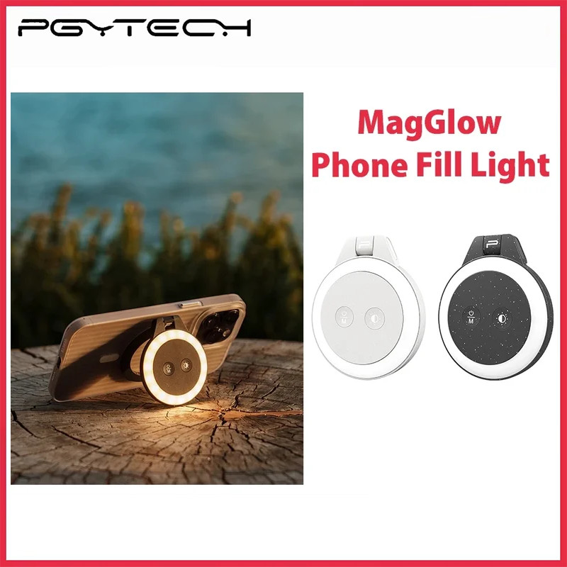 PGYTECH Mobile Light MagSafe Magnetic Ring Anchor การถ่ายทอดสดเซลฟี่มือถือมินิคว