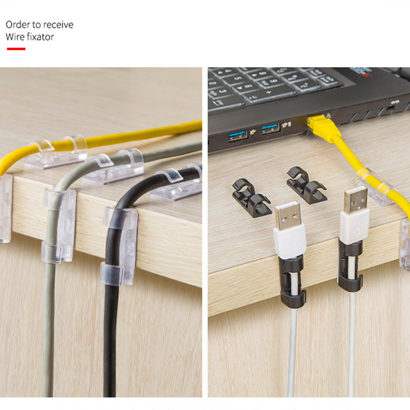 🌷COD🌷กิ๊บสายไฟ ตัวล็อค เก็บสายไฟ เคเบิล ปลั๊กพ่วง ช่วยจัดระเบียบ ใช้งานสะดวกติดง่ายไม่ต้องเจาะผนัง ใช้ได้กับทุกพื้นผิว - รูปที่ 7