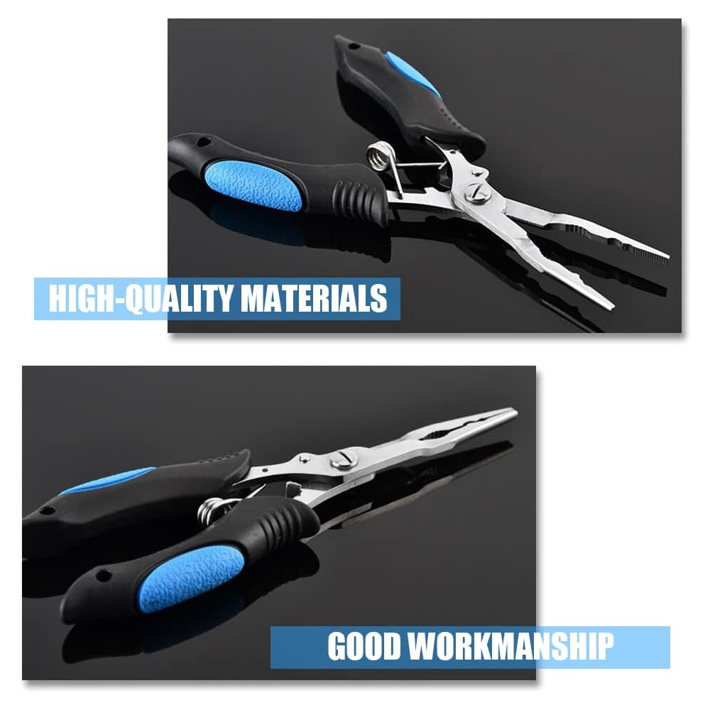 OUTZID คีมตกปลา Hook Remover สแตนเลส - Q23 - สีฟ้า