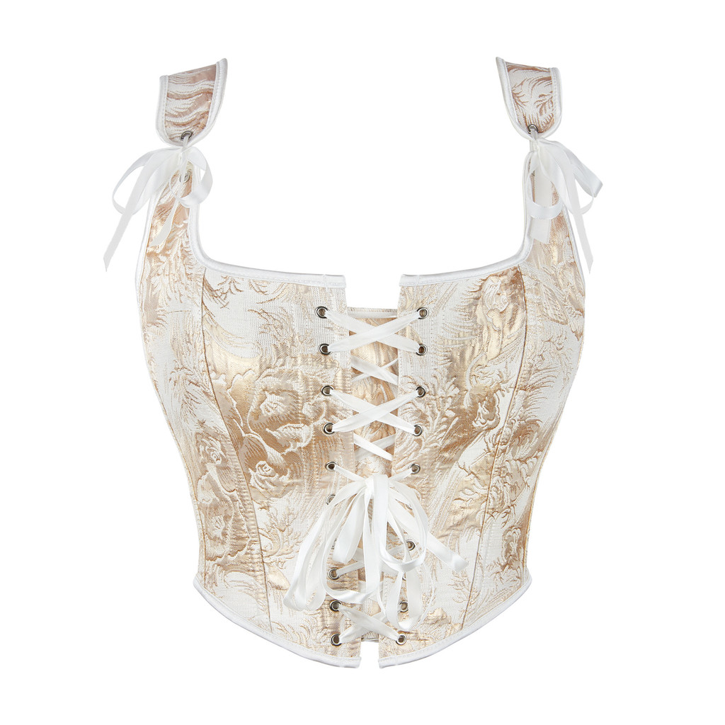 ปรับ Golden Shapewear Tube Top สไตล์ใหม่หน้าอกสนับสนุนสายรัดไหล่คู่รวบรวมสุภาพสตรี Palace LNTV