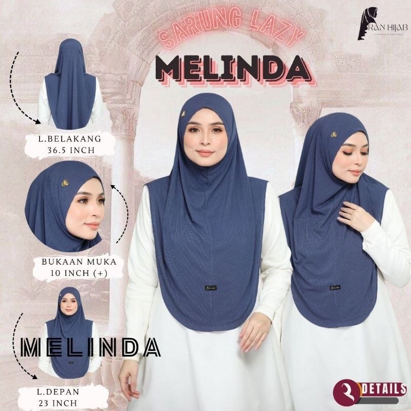 ผ้าคลุมศีรษะผ้าฝ้ายจั๊มยาวของ Melinda
