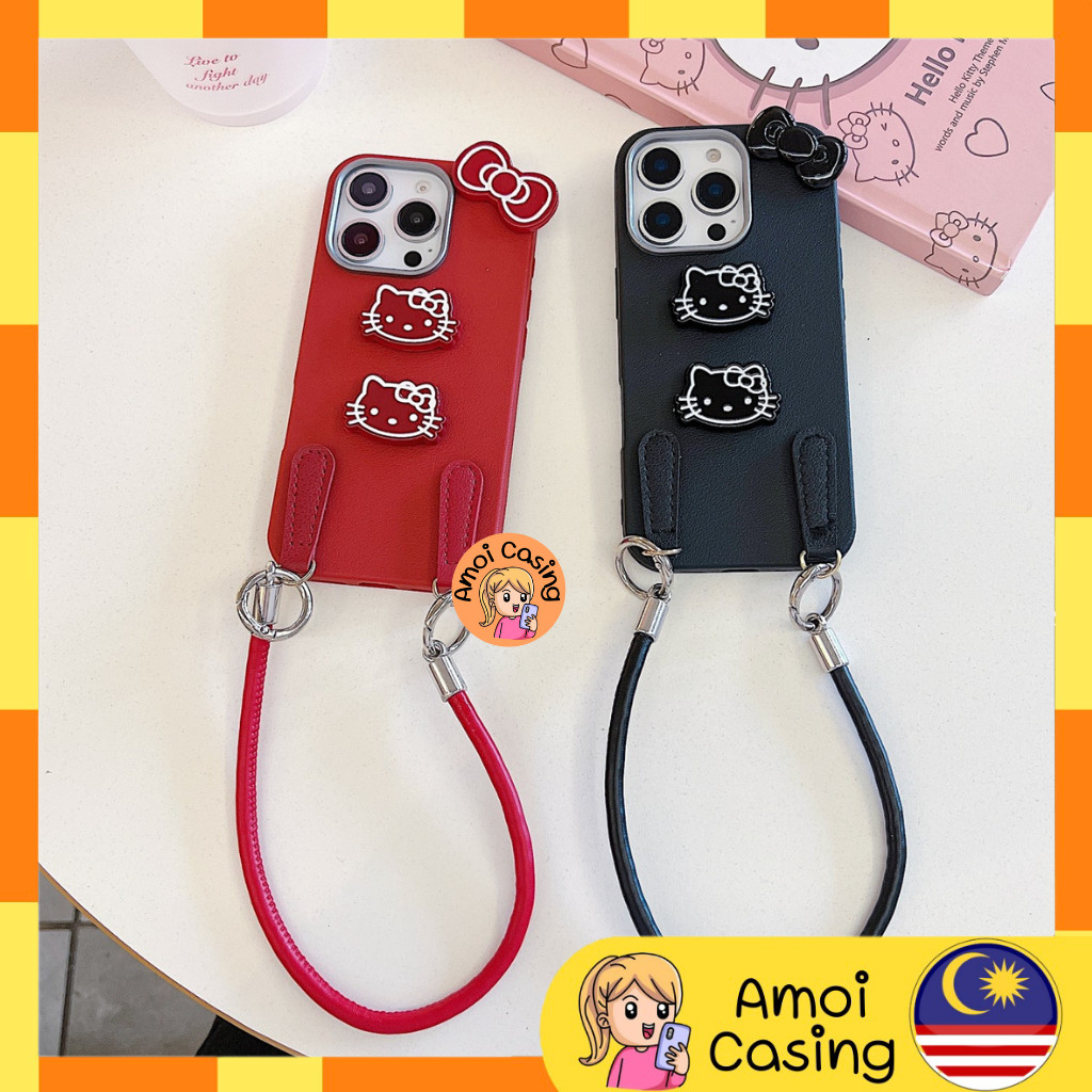 Redmi Note 9s 9 Pro 10 10s 10 Pro 11 11s 11 Pro 12 Pro 13 Pro 14 Pro 14 Pro+ Kittyสายริบบิ้นซองหนัง