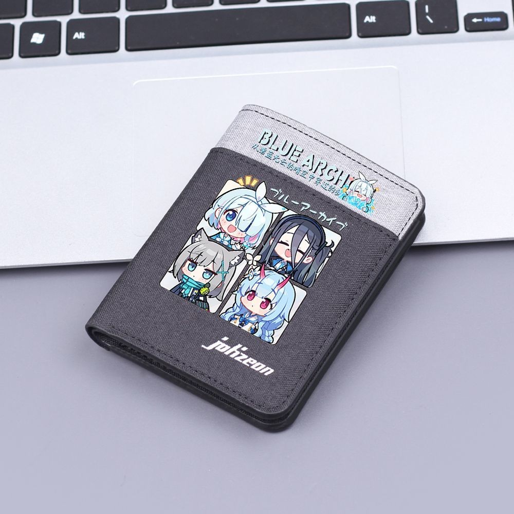 กระเป๋าใส่เหรียญ Blue Archive สินค้ากระเป๋าสตางค์ใบสั้น Bird Touring Star Wild Sand Wolf White Alice Card Holder