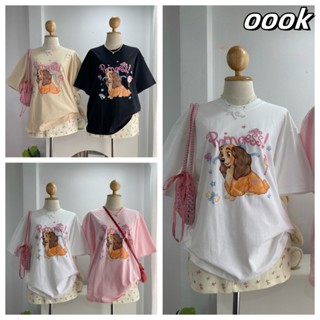 (จัดส่งตลอด 24 ชั่วโมง）OOOK Official เสื้อยืดรวมลาย Hello ผู…