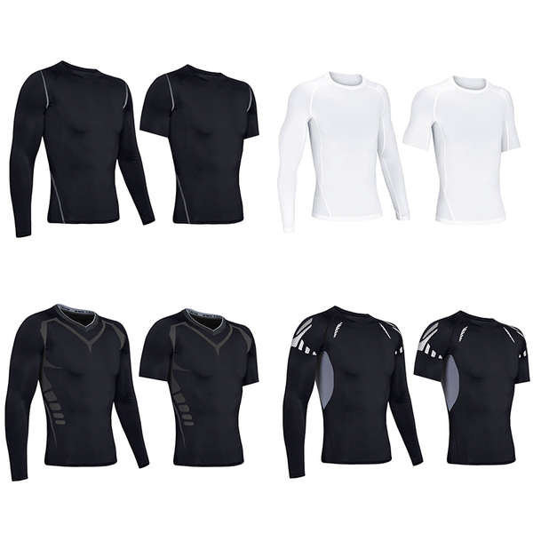 เสื้อบอล เสื้อป๋าบอล กางเกงรัดรูปกีฬาผู้ชาย High-Elastic Quick-Drying แขนยาวแขนสั้นบาสเกตบอลฟุตบอลฟิ