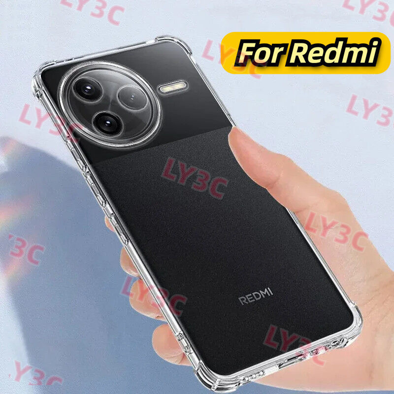 สําหรับredmik80proกันกระแทกสําหรับxiaomi Redmi K80 Pro K80Proเคสโทรศัพท์ซิลิโคนนุ่มโปร่งใสปกหลัง