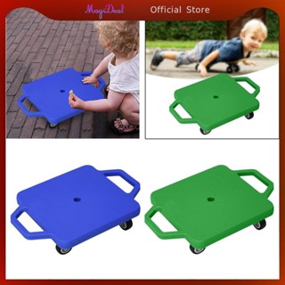 Magideal บอร์ดสกู๊ตเตอร์พร้อมที่จับ Silent Sports Scooter Gi…