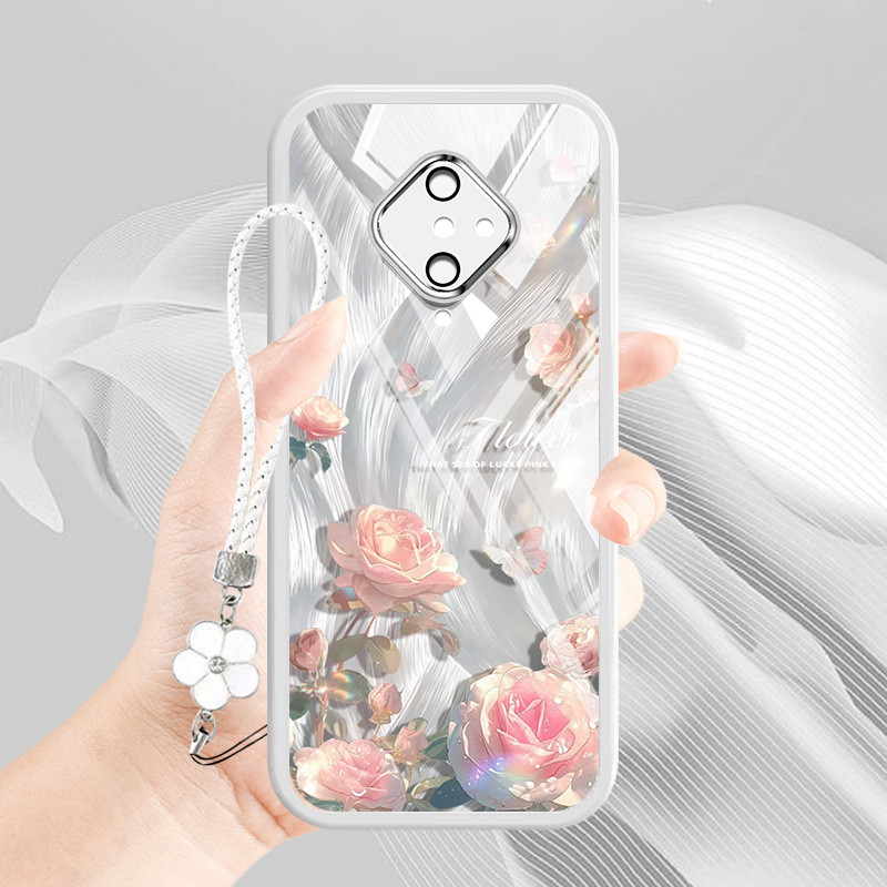 Ybd เคสโทรศัพท์สําหรับ Vivo S1 Pro 1920 Art Space Dream Star รูปแบบดอกไม้พร้อมเชือกเส้นเล็ก ราคา ถูกที่สุด ดีลบีเคเค แกลเลอรีภาพที่ 7