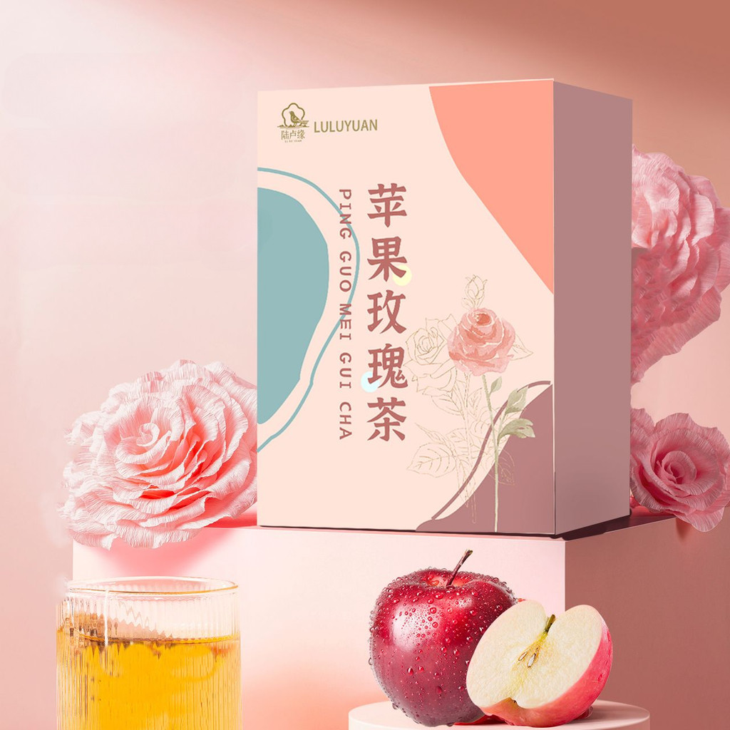 ZEJUN Lu Lu Luyuan Apple Rose ชาดําร้อนรวมกันดอกไม้ผลไม้ชาชาดอกไม้ Apple กุหลาบแห้ง