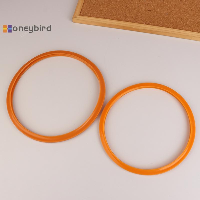 Honeybird ยางซิลิโคนปะเก็นแหวนปิดผนึกทนอุณหภูมิสูงสําหรับอลูมิเนียมหม้อความดัน 18/20/22/24/26/28/30/32/34/36 ซม.Nice
