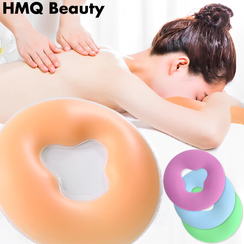 หมอนซิลิโคน SPA Beauty Pad Headrest หมอนนวดกันลื่นไม่มีฟิล์ม Salon Face Massage Relax Beauty Cushion Pad