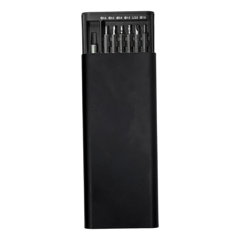 QUIM 25 in 1 Electronics Repair Tool Precisions ชุดไขควงพร้อมที่จับอลูมิเนียมและเคสแม่เหล็กที่ปลอดภั