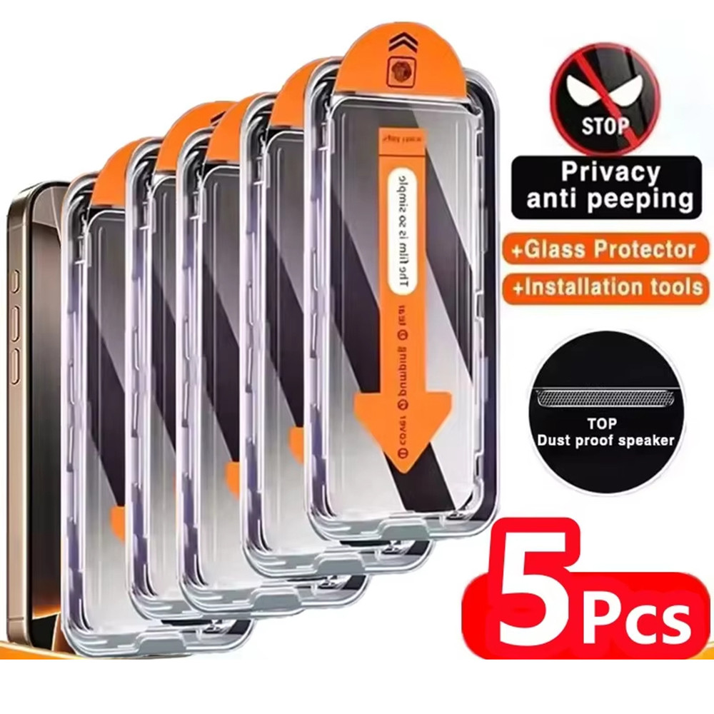 5pc ฟิล์มกระจก เต็มจอ สำหรับ Samsung กันมองกันเสือก S26 S25 Ultra S24 FE A57 A37 A56 A55 A54 A36 A35 A26 A16 A06 A07 A17