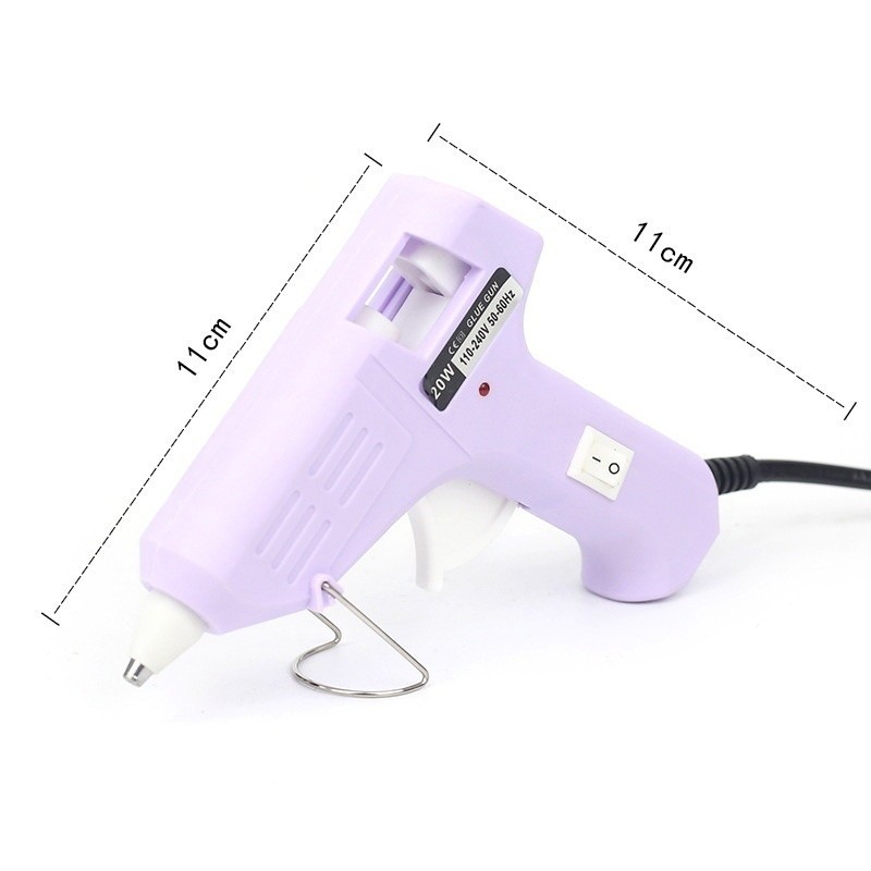 ปืนยิงกาวไฟฟ้า (20W) 220V ปืนยิงกาว ปืนยิงกาวร้อน  ปืนกาวแท่ง DIY  คละสี ราคา/ชิ้น  สินค้าในไทย